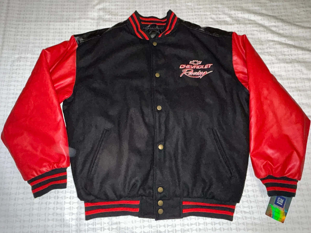Bomber jacket with red tag on arm clearance