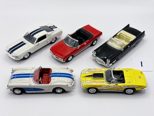 NEWRAY ROAD SIGNATURE DIECAST MODEL TOY CAR JOB LOT COLLECTION AMERICAN MINT X 5