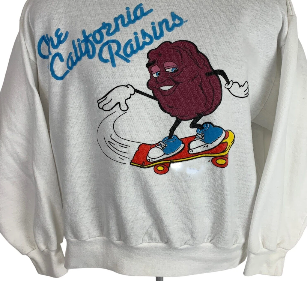 VTG The California Raisins BAND Sweatshirt Unisex All sizes WHITE JJ4972