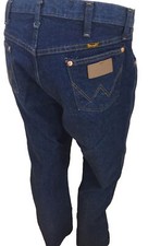 Wrangler Cowboy Boot Men's 13MWZPW Denim Men Blue Denim Jeans 36x30 13MWZ GUC