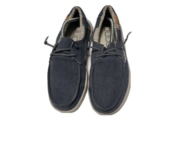 HEY DUDE WELSH CHAMBRAY SEA BLUE SHOES 