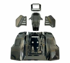 KTX Pro HONDA ATC250R 86 PLASTIC BLACK FENDER FULL SET TPO PLASTICS