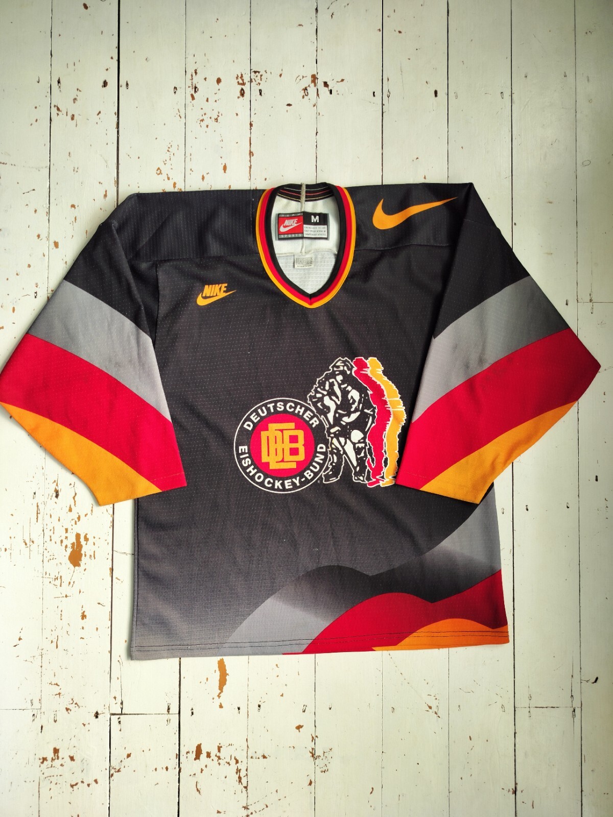 Vintage Nike Germany Deutscher EisHockey-Bund Ice Hockey Shirt M See Description