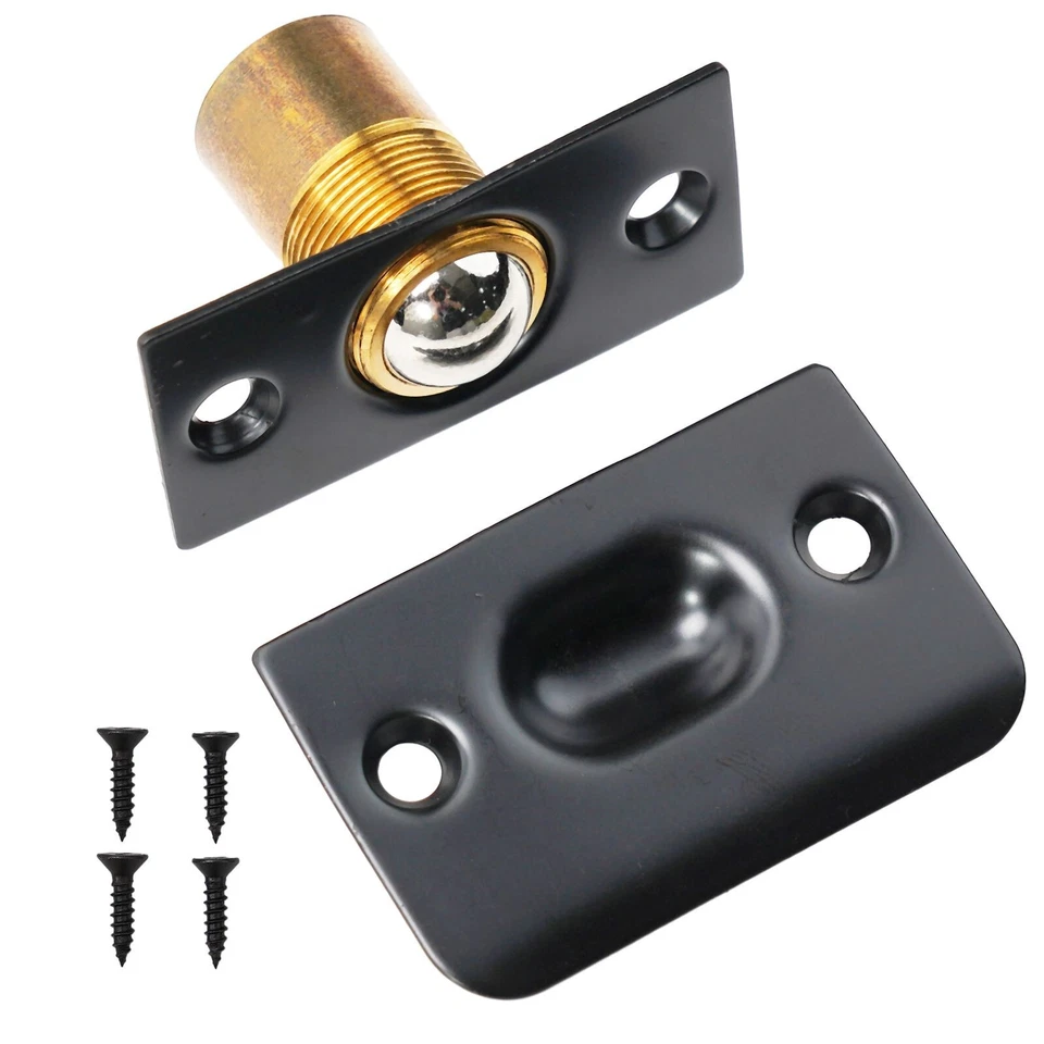 Premium Adjustable Roller Ball Door Spring Catch Lock Latch for Closet Doors - Image 2 of 4