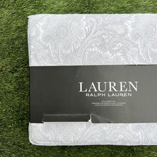 Ralph Lauren Gray Paisley Pattern Full Size Sheet Set