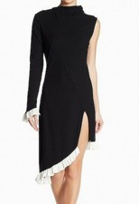 Walter Baker Black One Shoulder Dress Size Medium