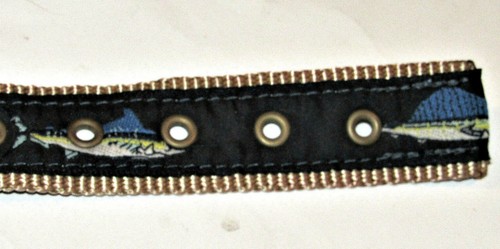 NEW ZEP-PRO MARLIN SWORDFISH XXL NYLON DOG COLLAR 23-27",1 1/4" WIDE~MADE IN USA - Picture 5 of 12