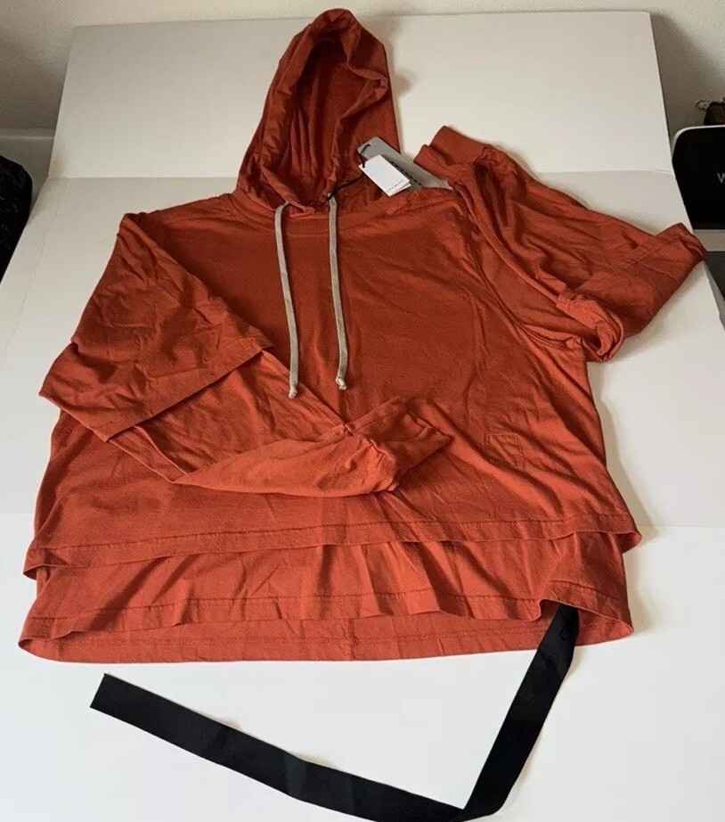 RICK OWENS DRKSHDW HUSTLER レイヤード風フーディ オレンジ