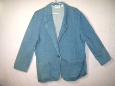 Denim Jacket-Blazer-Size M - by Joanna