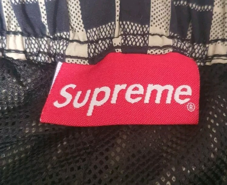 FW18 Supreme Nylon Plaid Track Pant Tan Trousers Size M Medium Nylon Pant thumbnail 3