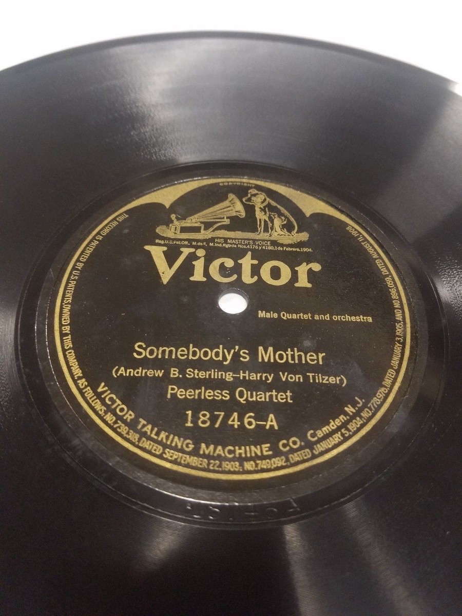 Vintage Victor Record 18746 Sterling Trio/ Peerless Quartet (C7-4
