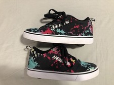 Heelys Pro 20 Skate Shoes- Canvas, Lace Up Tie Dye, Wheeled Youth Size 5