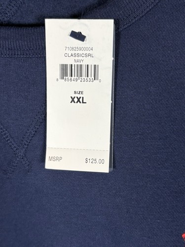 Polo Ralph Lauren Crewneck Sweatshirt LSCNM1 LONG SLEEVE KNIT Navy XXL - Picture 7 of 7
