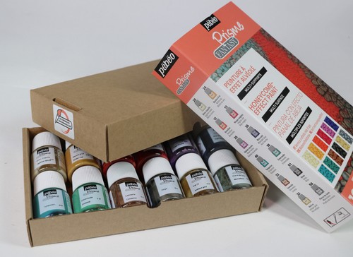 Juego de pintura Pebeo Fantasy Prisme 12 x 20 ml efecto panal artista artesanal 757431 - Imagen 8 de 8