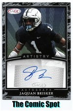 2022 SAGE ARTISTRY ~ JAQUAN BRISKER #A-JB ~ SILVER PARALLEL AUTOGRAPH ~ ROOKIE 