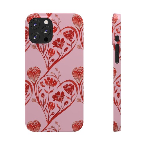Hearts and Wildflowers Cute Slim Phone Case for iPhone 7-16 - Picture 59 of 82