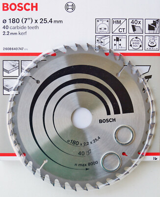 Bosch Kreissägeblatt Sägeblatt Holz HM CT 180 x 20 mm 40 Zähne 2608640747