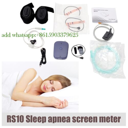 RS10 Sleep Apnea Screen Meter Respiratory Monitor OSAHS Sleep Breathing Analysis - Afbeelding 1 van 15