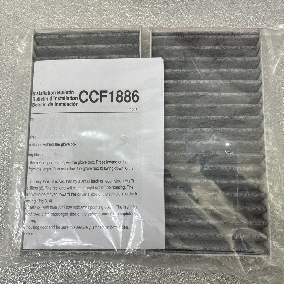 Filtro de aire de cabina Champion CCF1886 para Dodge Nitro Jeep Liberty Foto 4 de 4