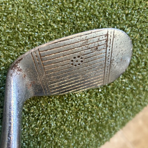 Spalding Brothers Symetric 19 Iron Niblic RH Hickory Shaft Leather Grip Clean+! - Picture 5 of 10