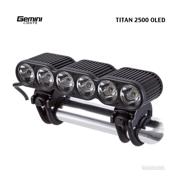 Gemini Lights TITAN 2500 Lumen Enduro Downhill MTB OLED Bike Headlight