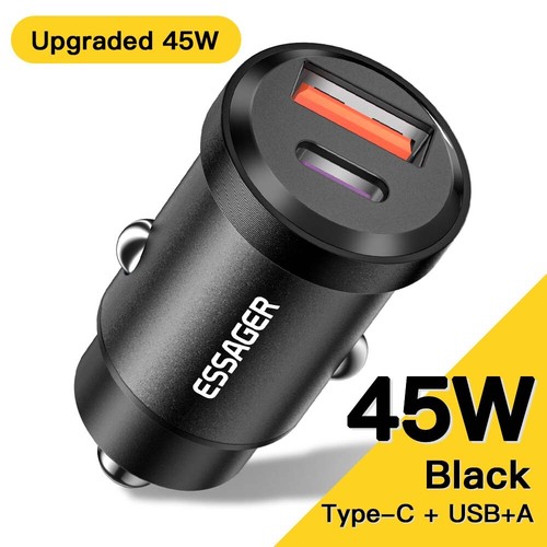 Essager 45W USB Car Charger QC 4.0 PD 3.0 Type C Fast Charging For iPhone 13 12 - 第 9/11 張圖片