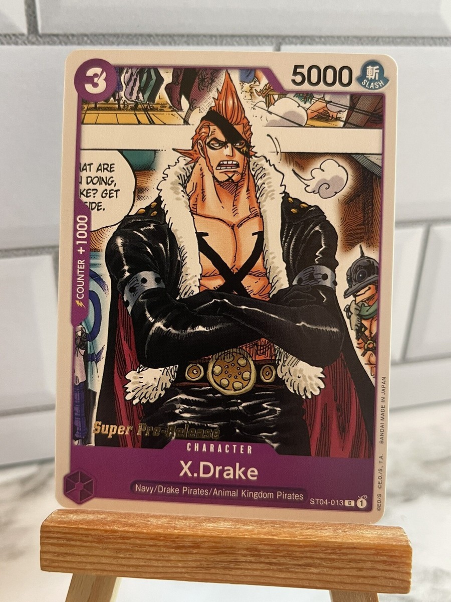 X.Drake Super Pre-Release - ST04-013 - LP - One Piece TCG | eBay
