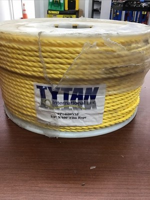 TyTan PP14600YSF 1/4  X 600  Film Rope (Yellow)