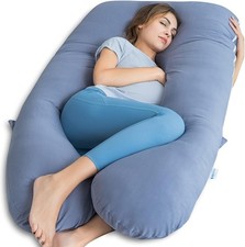 Luxurious 55-Inch U-Shaped Body Pillow for Pregnant Women   Soft  Supportive