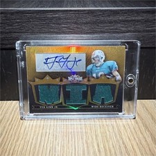 2007 Topps Triple Threads Gold Ted Ginn Jr. Autograph Jersey Relic 4/9 Dolphins