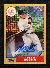 2017 Topps Silver Pack 1987 Design Chrome 27/50 Tyler Austin #87A-TA Auto 0r8j