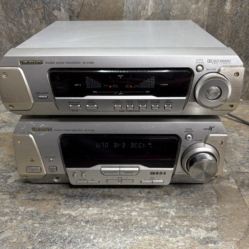 TECHNICS SA-DV280 Stereo Amplifier SH-DV280 Sound Processor Bi-Wire vintage hifi