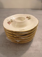 Rosenthal Sanssouci Moosrose Elfenbein Eierbecher Porzellan 6er Set, 6 Teilig