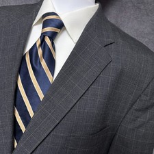 Vintage Polo University Ralph Lauren Sport Coat 46R Gray Glen Check Wool Canada