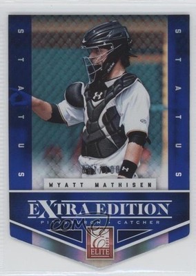 2012 Elite Extra Edition Status Blue Die-Cut 91/100 Wyatt Mathisen #191 0g4