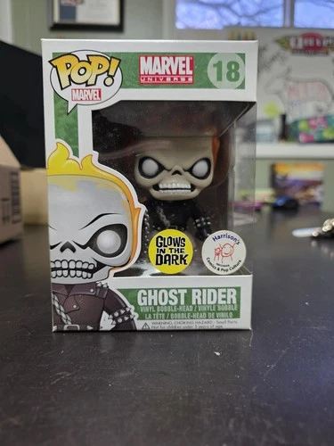 Funko Pop! Vinyl: Marvel - Ghost Rider #18 With Protector GLOW IN THE DARK