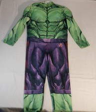 Jazwares Marvel Avengers Hulk Jumpsuit, Youth Size Small, Costume Play