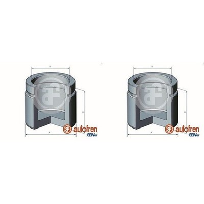 2X AUTOFREN 57mm KOLBEN BREMSSATTEL VORNE passend für CHRYSLER CROSSFIRE MERCEDE