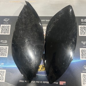 Black Headlight Covers Fits Arctic Cat Sabercat Firecat Used Black