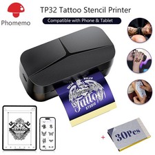 Phomemo TP32 Tattoo Stencil Printer Thermal Tattoo Maker with 30pcs Paper LOT