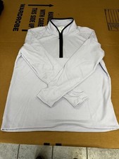 NWT MEN'S NIKE DRI-FIT 1/4 ZIP PULLOVER, SIZE: L, COLOR: LIGHT BLUE M30 