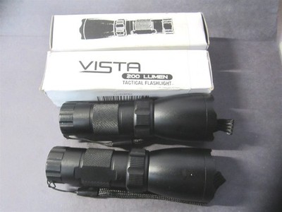 Guard Dog Security (TL-V200) Black 200lm 4.5 in Aluminum Mini Flashlight - Qty 2