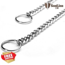 Dog Choke Chain Collar Metal Slip P-Chain Training S for Small Medium