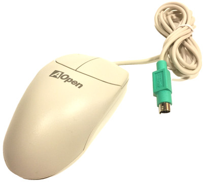 AOPEN PS/2 Decktop 2 Button Mechanical Ball Mouse M-S42 - Tested