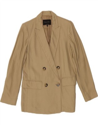 Massimo Dutti Damen Loose Fit Blazer Jacke EU 38 Small Beige AR01