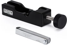 Universal Spark Plug Gap Tool with 32 Blades Steel Feeler black+feeler gauge 