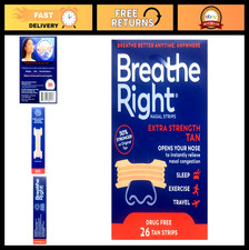 Drug-Free Nasal Strips for Snoring Relief, Extra Tan, 78 Count 3 Packs 