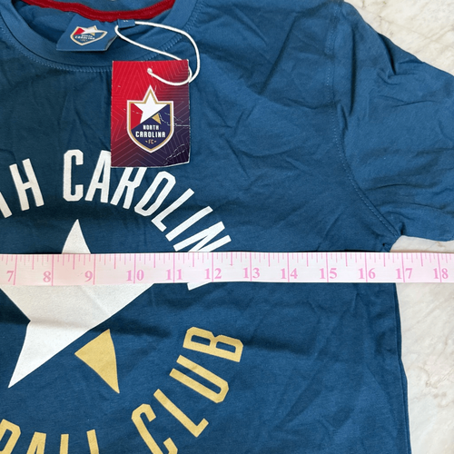 Official North Carolina Football Club youth T-Shirt 100% cotton blue sz YL NWT - Picture 5 of 6
