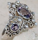 2CT Amethyst 925 Solid Sterling Silver Ring Sz 6 F5-3 — photo 2