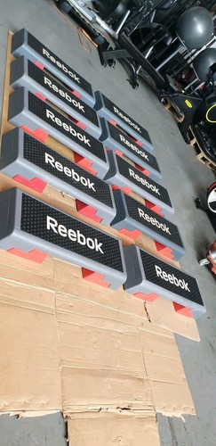 10x Reebok Studio Step Stepper Height Adjustable Commercial Gym ...
